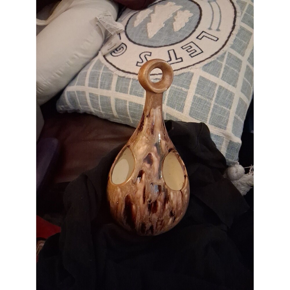 Ceramic Bird Feeder/Candle Holder